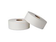EcoSoft Jumbo Tissue Two Ply 3 1 2 x 2000 ft White 6 Carton
