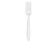 Reliance Medium Heavy Weight Cutlery Standard Size Fork Bulk White 1000 ct