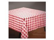 Tissue poly Tablecovers 54 X 108 Red white Gingham