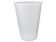 RK Ribbed Cold Drink Cups 14oz Clear 50 Sleeve 20 Sleeves Carton