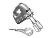 KitchenAid KHM7210CU 7 Speed Digital Hand Mixer with Turbo Beater II Accessories and Pro Whisk Contour Silver