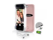 SereneLife iPhone 6 iPhone 6S Selfie Case Durable LED Illuminated Flashing Light selfie case for Instagram Snapchat with Power Bank Phone Charger. SLIP101RG