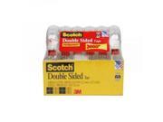 Scotch Double Sided Tape 1 2 x 500 Inches 6 Dispensers Pack 6137H 2PC MP