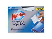 Windex Electronics Wipe and Go 12 Count