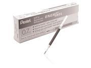 Pentel Refill Ink for BL57 BL77 EnerGel Liquid Gel Pen Box of 12 0.7mm Metal Tip Black Ink LR7 A 12