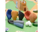 Iwako Japanese Erasers Baseball 7PCS.