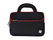 KOZMICC Black Red Neoprene Sleeve Case with Handle for 13 13.3 Inch Laptop Ultrabook the 13 13.3 Inch Apple Macbook Pro Air