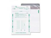 Quality Park Poly Night Deposit Bags 10 x 13 Inches White Pack of 100 45228