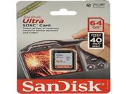 SanDisk 64GB Ultra SDXC UHS I Card 40 MB s Class 10 SDSDU 064G A11