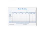 TOPS Weekly Employee Time Sheet 8.5 x 5.5 Inches 100 Sheets per Pad 2 Pads Pack 30071