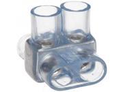Morris Products 97392 Multi Cable Connector Insulated Dual Entry Clear 2 Ports 250 6 Wire Range
