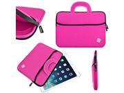 Kozmicc 10 Inch Tablet Sleeve Case Cover Pink w Handle Premium Neoprene Front Pocket for Apple iPad All Android Windows Tablets [Fits Up to 10.4 x 8 In