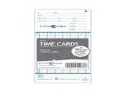 Pyramid 42415 Genuine Time Cards for 2600 2650 Auto Aligning Time Clocks 100 Pk