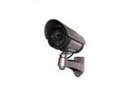 Outdoor Fake Dummy Security Camera with Blinking Light Color Dark Grey with hues of Purple