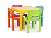 UPC 885832055165 product image for Tot Tutors Kids Plastic Table and 4 Chairs Set, Vibrant Colors | upcitemdb.com