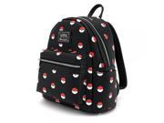 Backpack - Pokemon Pokeball Black Mini Fashion pmbk0022