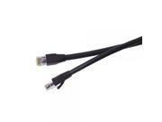 Certified 3 foot Black Cat 6A Patch Cable, Assembled in USA, Blue Jeans Cable brand, with Test Report Certified 3 foot Black Cat 6A Patch Cable, Assembled in USA, Blue Jeans Cable brand, with Test Report