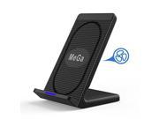 mega iphone x wireless charger,fast wireless charging pad stand with cooling fan for samsung galaxy s9 note 8/ s8/ s8+/ s7,standard charge for iphone 8/ 8 plus