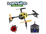 QR series Ladybird - WLToys V939 4CH 2.4GHz Micro Quad 4-Axis Mini UFO Style RC Helicopter Yellow - Multirotor Quadcopter - RTF Ready to Fly with Transmitter Tx