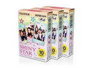 Fujifilm Instax Mini Shiny Star 30 Film for Fuji 7s 8 25 50s 90 300 Instant Camera, Share SP-1 Printer