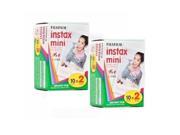 Two Fujifilm Instax Mini Twin Packs, Outdated, 40 Shots Special