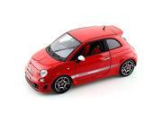 UPC 764072000046 product image for 2008 fiat 500 abarth, red  bburago 11028  1/18 scale diecast model toy car | upcitemdb.com