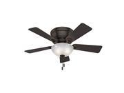 Hunter Haskell 42 in. LED Low Profile Indoor Premier Bronze Ceiling Fan