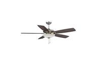 Ceiling Fan Low Profile Reversible Blade Led Light Kit Brushed Nickel Pull Chain