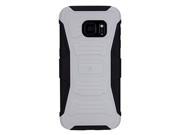 galaxy s7 case, anymode rugged bumper casegrayish white  protection + secret card slot + slim fit for samsung galaxy s7 smg930 devices