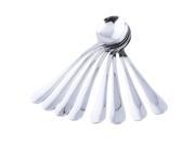 MIU COLOR Round Soup Spoons Table Large Spoons with Stainless Steel Set of 8