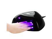 MelodySusie 24W LED Nail Lamp Acrylic Nail Dryer Curing LED Gel Nail Polish Professional for Nail Art at Home and Salon with Timmer Setting 15s 30s 60s Black
