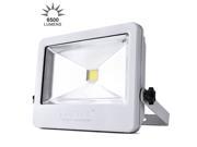 LOFTEK 50W Daylight White Floodlight Super Bright Outdoor LED Flood Lights 6500 LM High Powered Waterproof Security Spotlight with Timing Function White Light