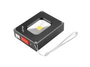 Portable Flood Light LOFTEK Outdoor LED Pocket Floodlight with 4000mAh USB Rechargeable Power Bank Function Waterproof 500lm Black