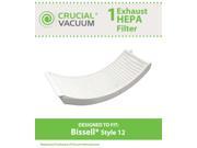 Bissell Style 12 Replacement Exhaust Filter Fits Bissell Powerforce Turbo Bissell Style 12 Vacuums Compare to Bissell Part B 203 1402 203 1402 2031402; D