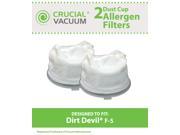 2 Dirt Devil F5 Hand Vac Filters with Base Designed To Fit Dirt Devil Scorpion Hand Vacs; Compare To Dirt Devil F5 Filter Part 3DEA950001; Designed Engineer