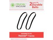 2 Hoover T series Rewind Long Life Non Stretch Flat Vacuum Cleaner Belts; Replaces Hoover Part 562289001 AH20065 MS 12.8X457 056 1024 B