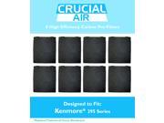 8 Pack High Efficiency Kenmore 295 Series Carbon Pre Filter; Compare to Filter Part 83378; Designed and Engineered by Crucial Air