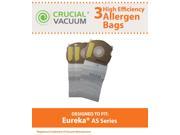 3 Eureka AS Series Micro Allergen Vacuum Bags Fits Eureka AS Airspeed Series Upright Vacuums; Compare To Part 66655 68155 6 68155 67726; Designed Enginee
