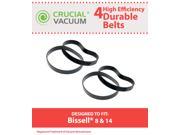 4 Bissell Style 8 14 Vacuum Cleaner Style 8 14 Belts; Replaces Lift Off Belt Part 3200; Designed and Engineered by Crucial Vacuum