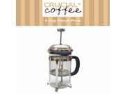 8 Cup French Press Coffee Espresso Maker Brews 1L 34OZ 8 coffee cups or about 4 coffee mugs Designed Engineered by Crucial Coffee
