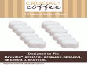 12 Breville Single Cup Coffee Brewer Charcoal Filters Part BWF100 Designed Engineered by Crucial Coffee