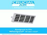 Refrigerator Air Filters fits Whirlpool Air1 Fresh Flow Compare to Part W10311524 2319308 W10335147 Designed Engineered by Crucial Air