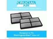 2 Replacement GermGuardian Germ Guardian A Filter Fits Table Top Air Cleaning System AC4010 Compare to Part FLT4010 Designed Engineered by Crucial Air