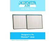 2 Hunter 30940 Air Purifier Filters Fit Models 30210 30214 30215 30216 30225 30260 30398 30400 30401 Designed Engineered by Crucial Air