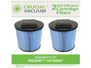 2 Ridgid VF5000 3 Layer Replacement Filters Fit 6 20 Gallon Wet Dry Units