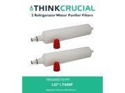 2 LG LT600P RFC1000A Refrigerator Water Purifier Filters Fit LG LT600P 5231JA2005A