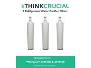 3 Whirlpool 4396508 RFC0500A Refrigerator Water Purifier Filters Fit Whirlpool 4392857 4392857R
