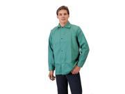 Tillman 6230 30 9 oz. Green Flame Resistant Cotton Welding Jacket X Large