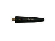 Lenco 05423 LDC 25 Black Male Dinse Style Cable Connector