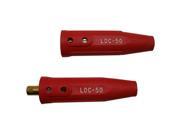 Lenco 05431 Ldc 50 Red Dinse Style Cable Connectors Set